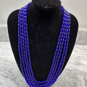 Royal Sapphire Multi-Strand Bead Necklace